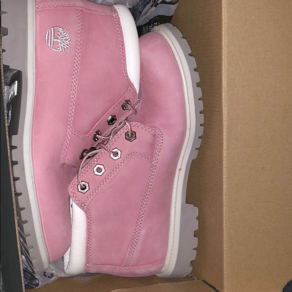 Pink Timberlands
